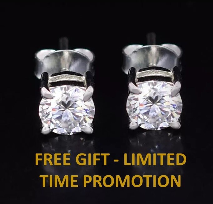 Gorgeous 3.50 Ct Certified White Diamond Pendant ! FREE Diamond studs!