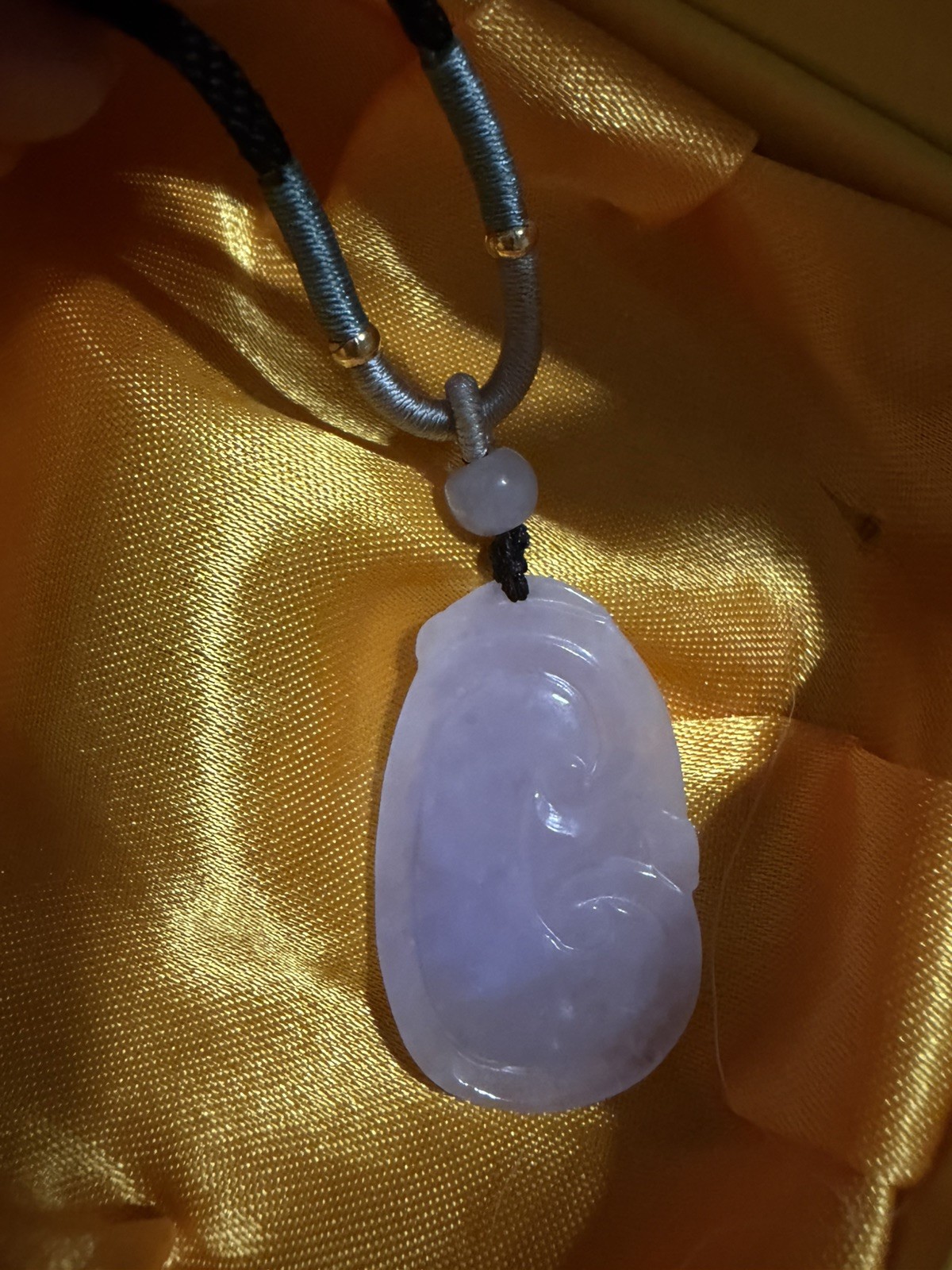 Untreated Burma Myanmar Grade A Jadeite LAVENDER Carved Ruyi纯天然翡翠A货水潤通透紫羅蘭如意 种水