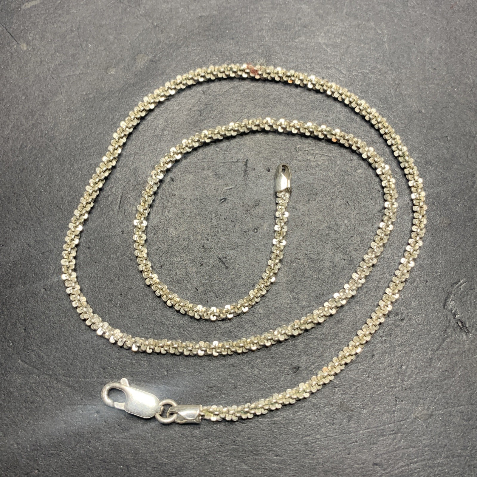 Sterling Silver 925 Necklace Pendant Y7 Popcorn Chain Elegant Modest Fashion Mom