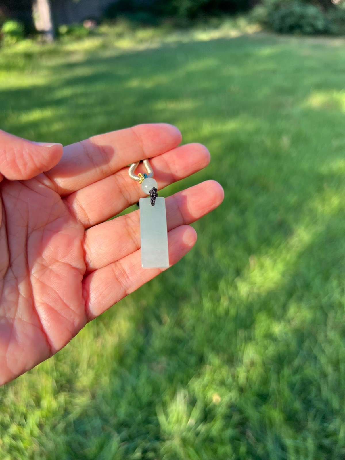 Icy Green 100% Natural Grade A Jadeite Jade Pendant H229 4