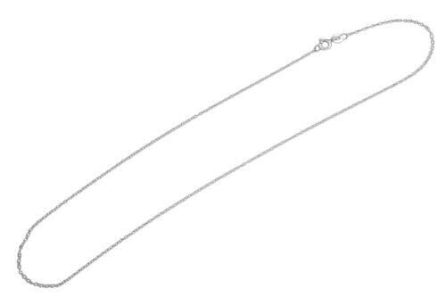 Solid 925 Sterling Silver 1.2mm Cable Rolo Chain Necklace -16″ 18″