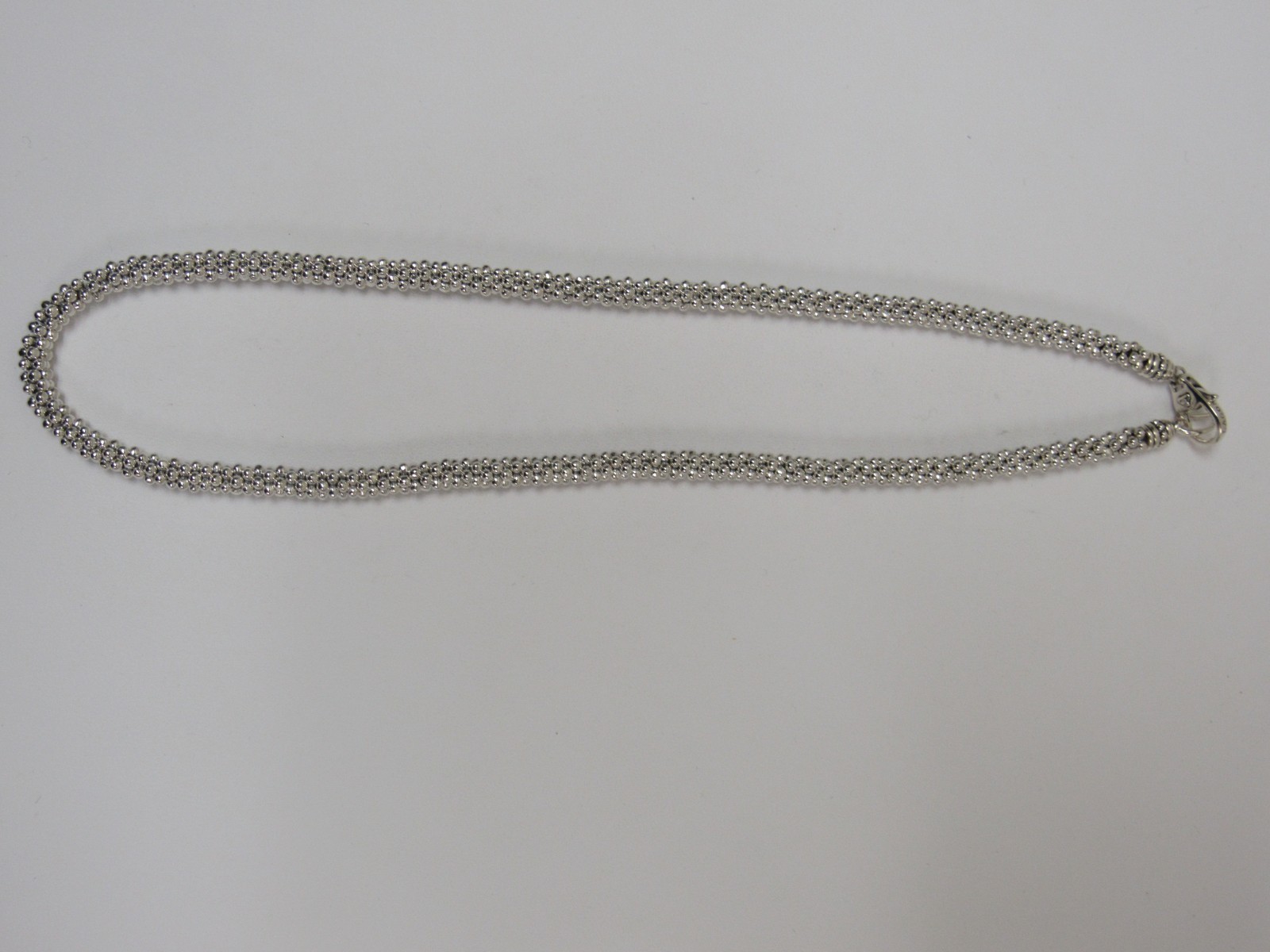 Designer LAGOS Sterling Silver 5mm Signature Caviar Beaded Necklace
