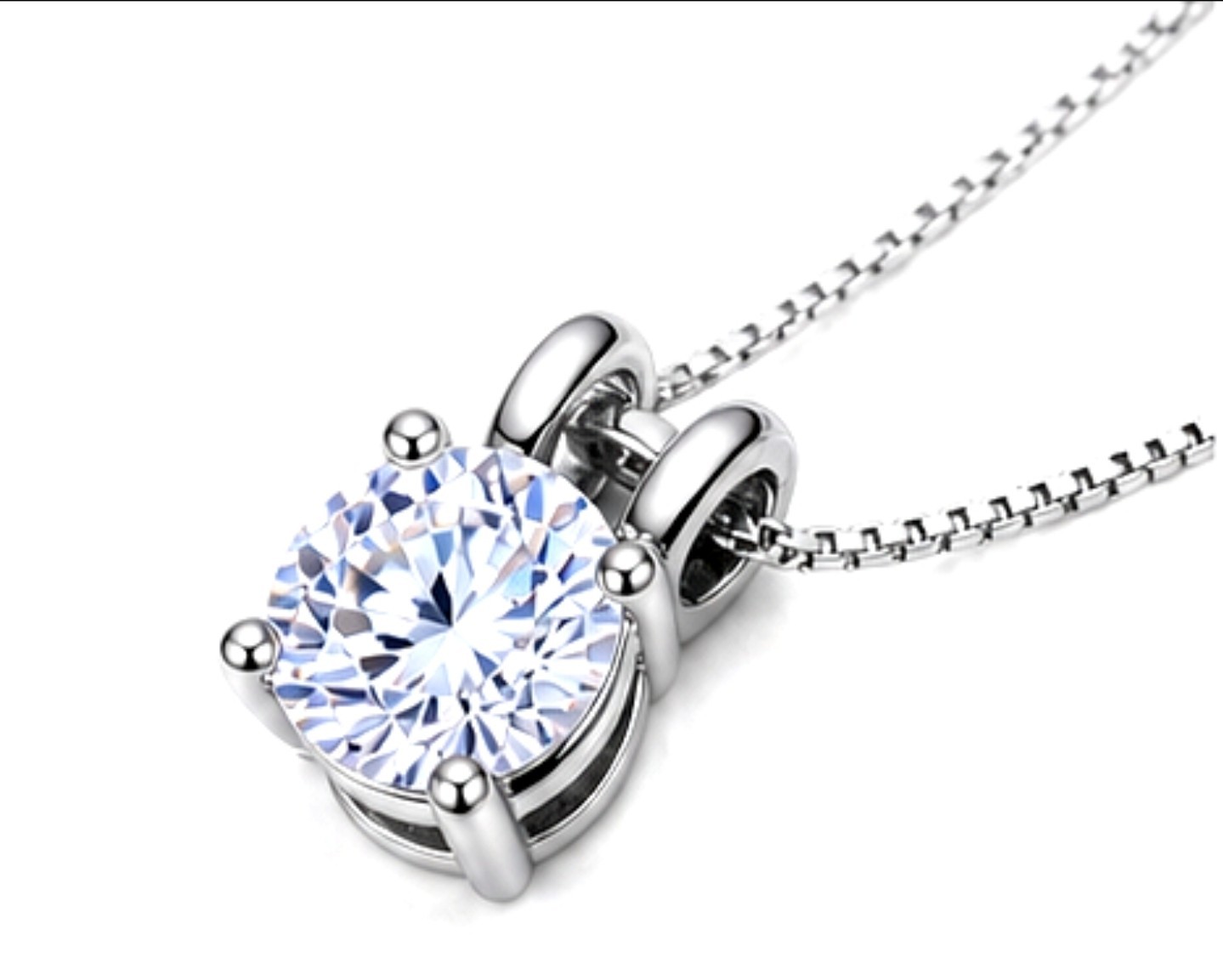 1 Ct Diamond GRA Lab Moissanite ♡♡GRADUATION GIFT ♡♡ 14k White Gold Plated