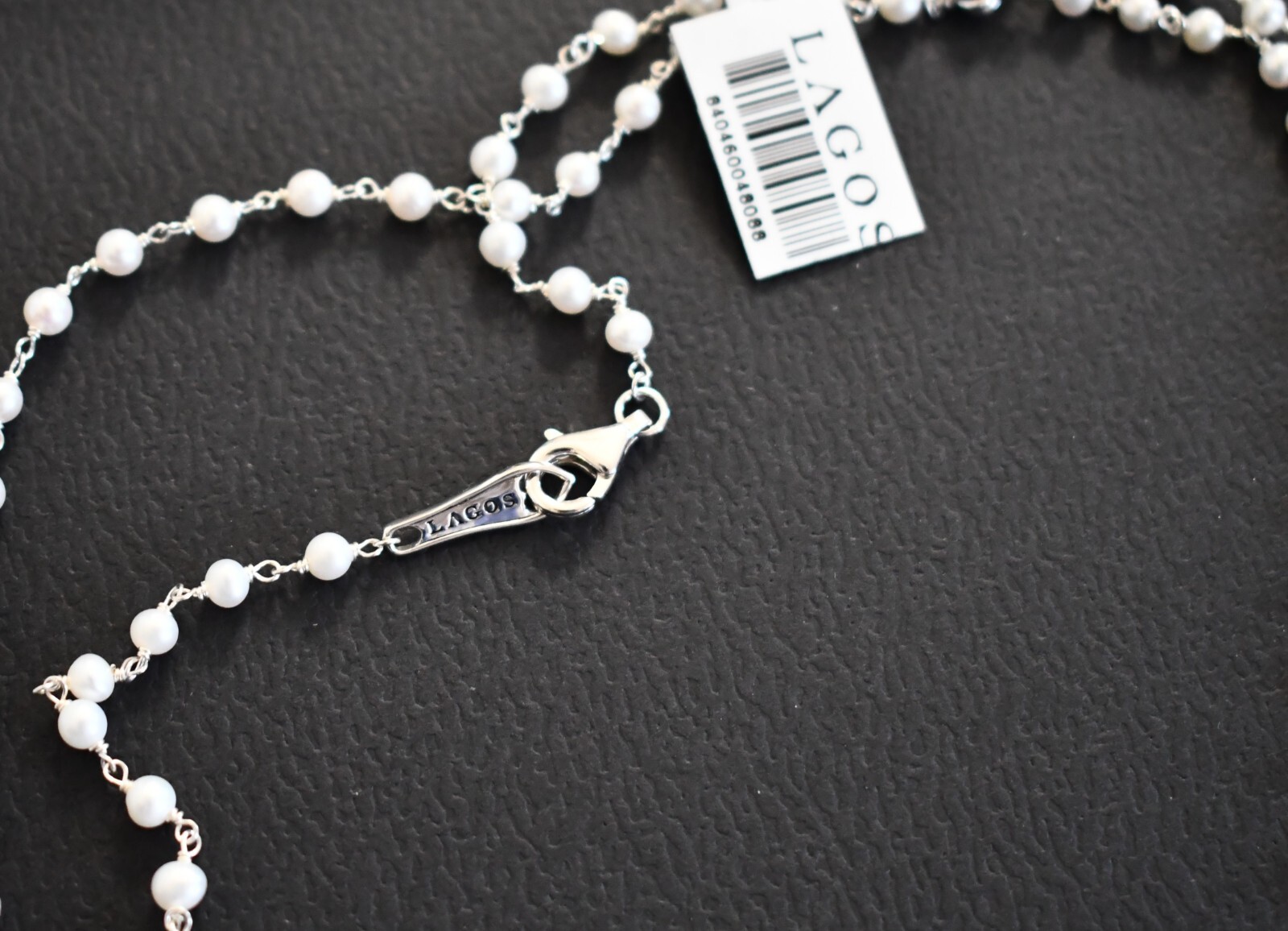 🆕LAGOS LUNA Collection Beaded Freshwater Pearl Sterling Silver Necklace 36in