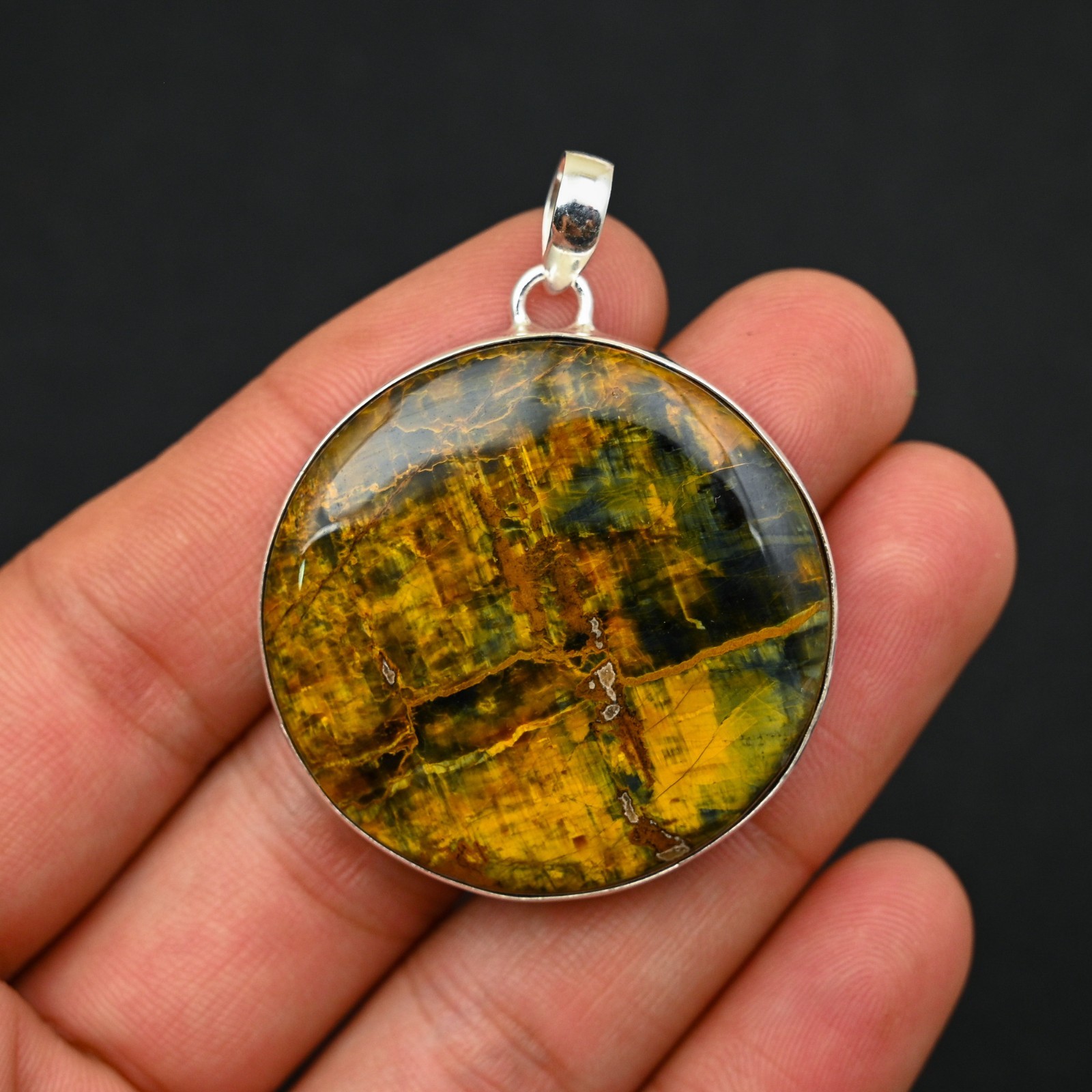 Neelite Gemstone 925 Sterling Silver Handmade Pendant Jewelry Gift For Wife