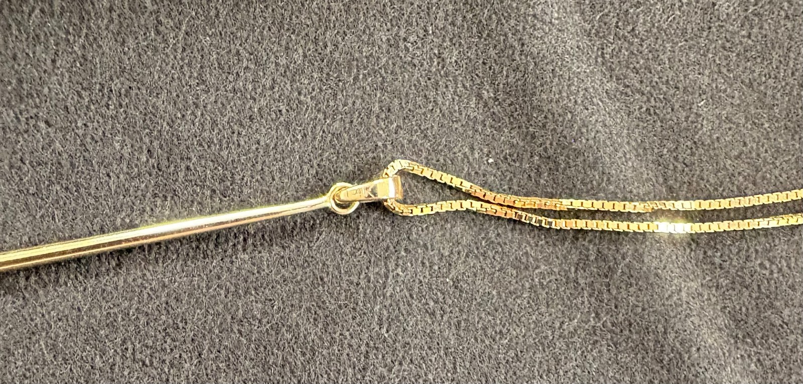 MIDAS 14 KT. Yellow Gold Lariat Necklace