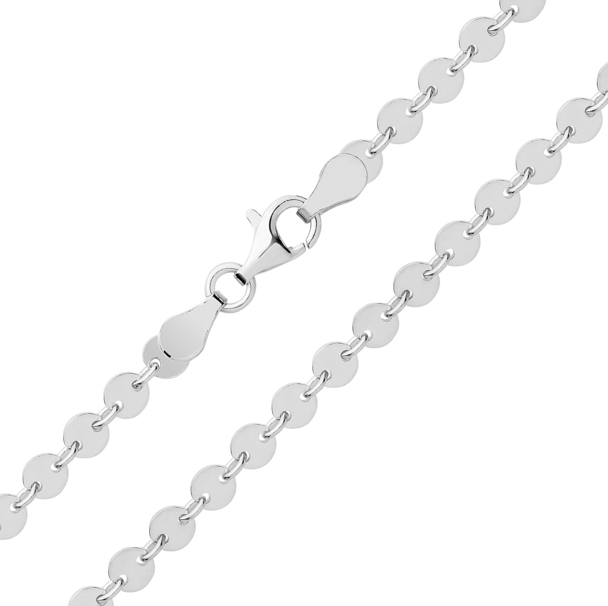 925 Sterling Silver Women Chain – 16, 18, 20, 22, 24, 26, 28, 30 inch 241457U
