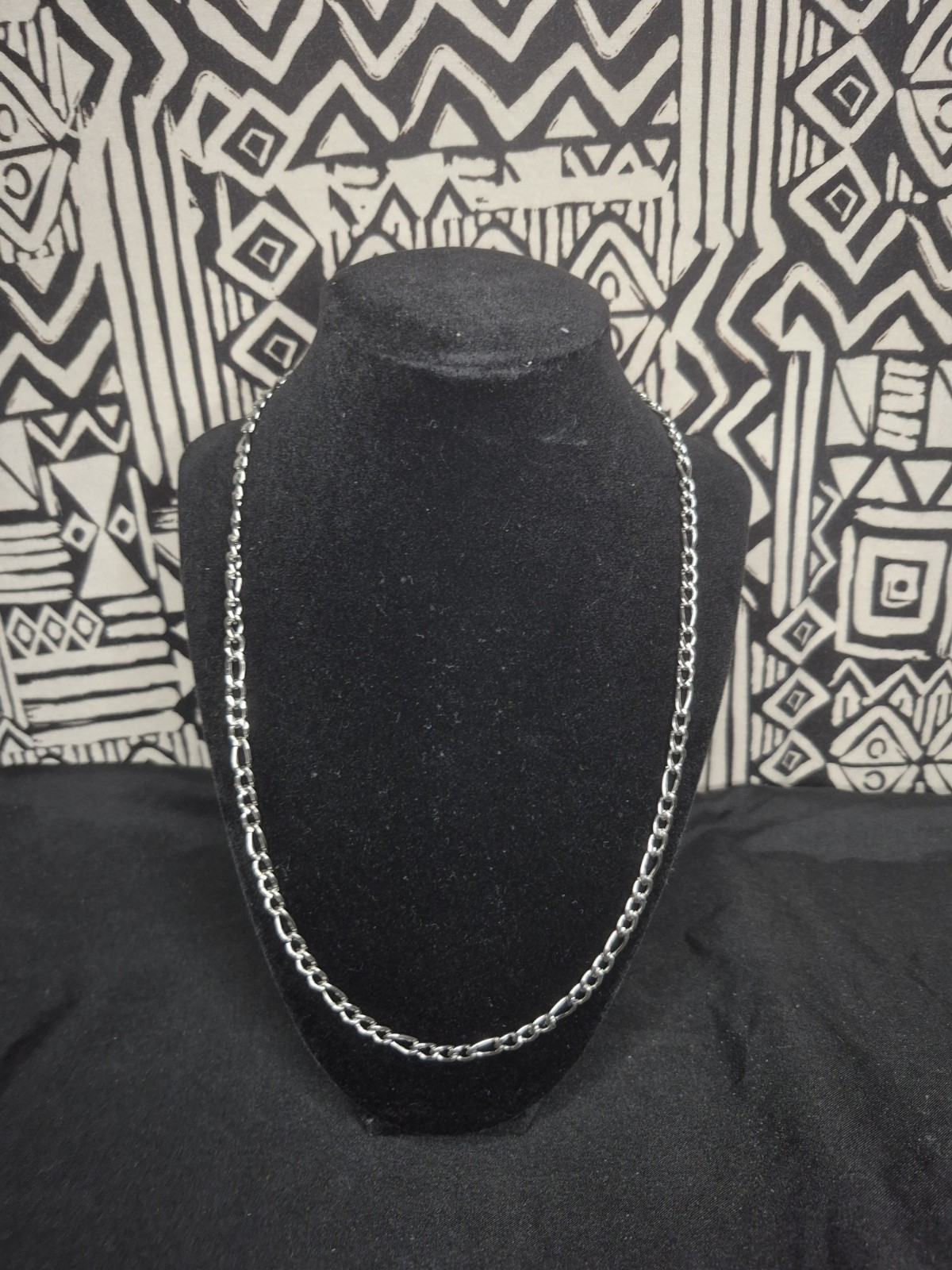 6mm Figaro Link Chain | Solid Stainless Steel| 22 Inch