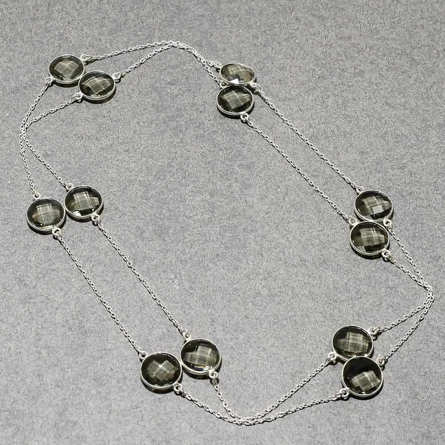 Alexandrite 925 Sterling Silver Gemstone Gift Jewelry Chain Necklace 36″ CH 4206