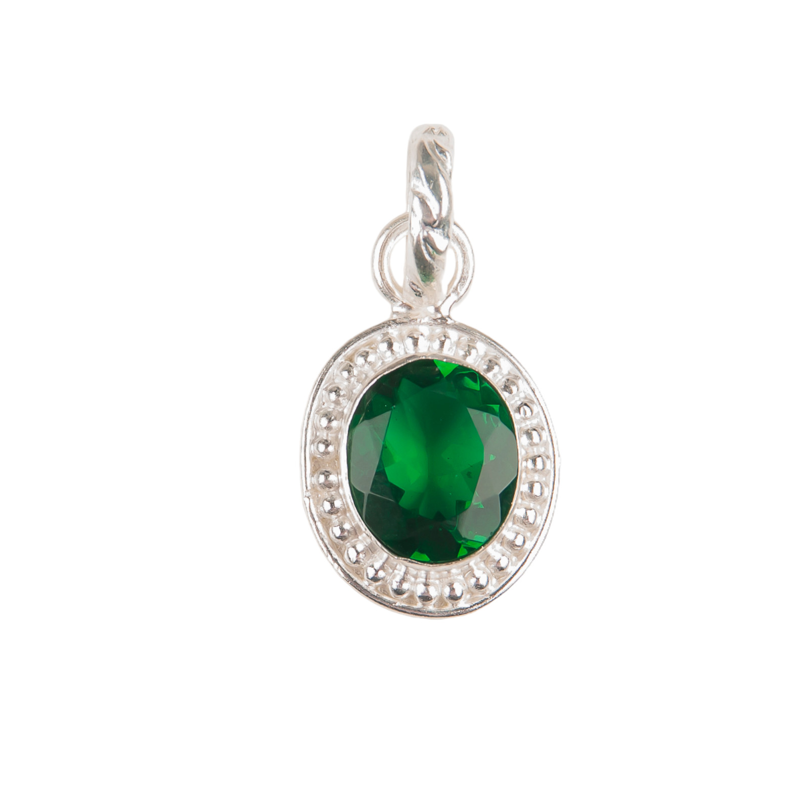 Chrome Diopside Gemstone 925 Solid Silver Designer Pendent 1.20″ Gift For Women