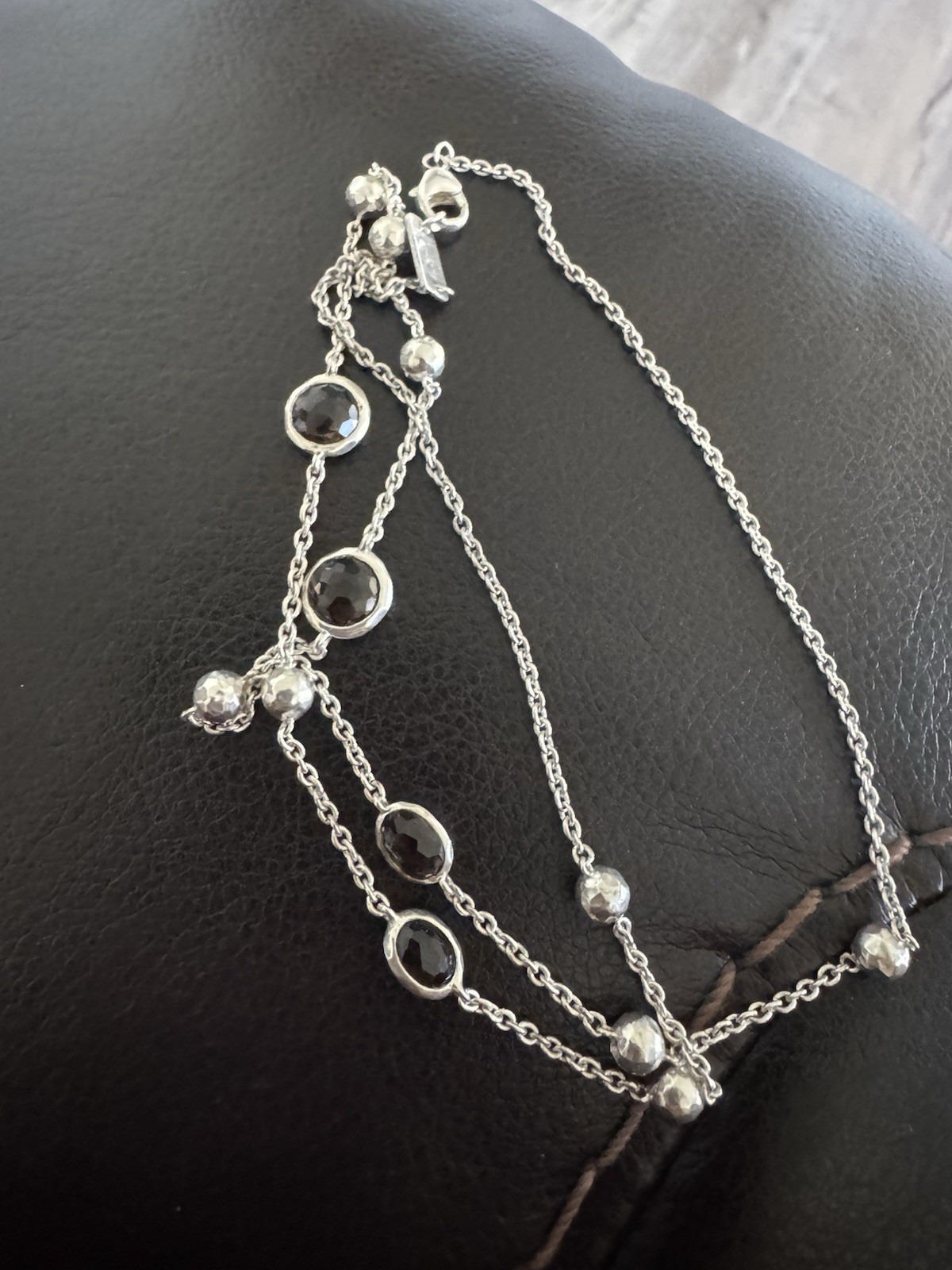 IPPOLITA Multi Station Crystal Lollipop Necklace in Sterling Silver 21” Retired