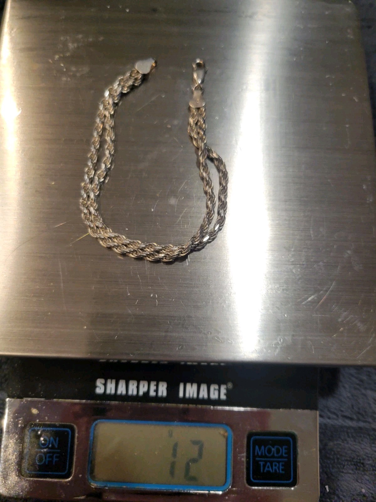 Italian Sterling Silver 7 Inch Double Rope Chain Bracelet