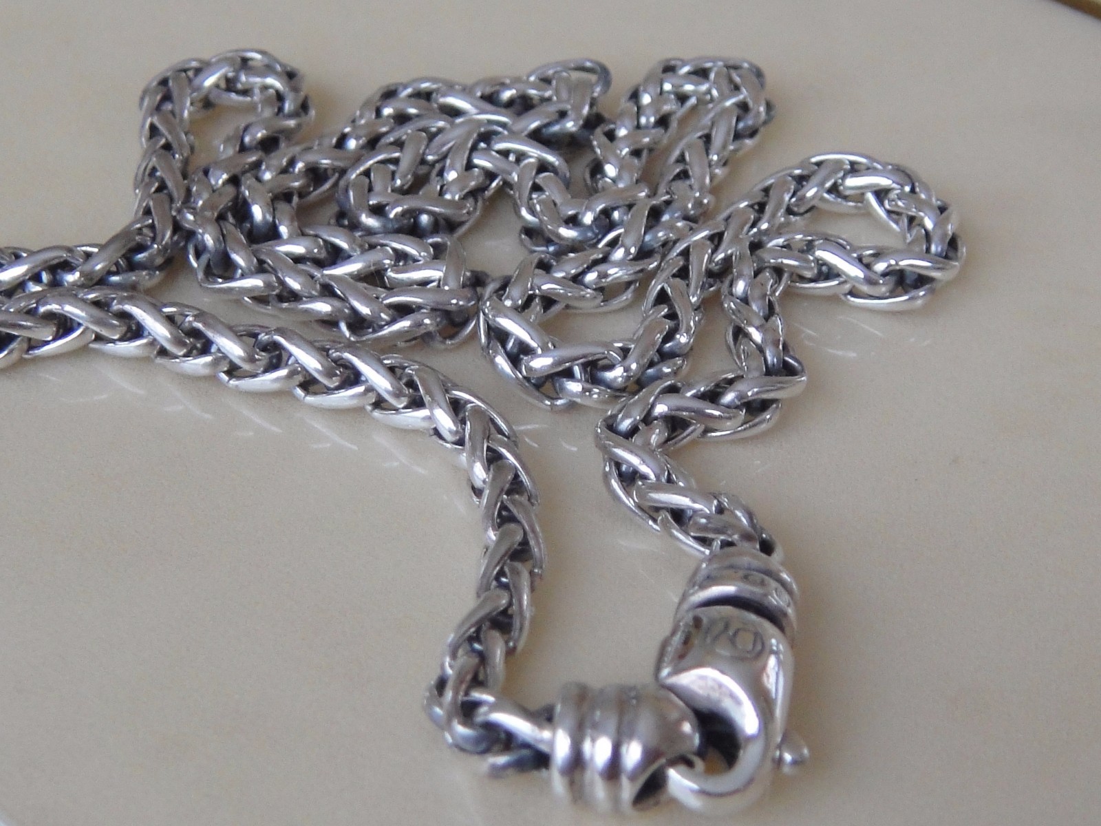 DAVID YURMAN SILVER WHEAT CHAIN NECKLACE