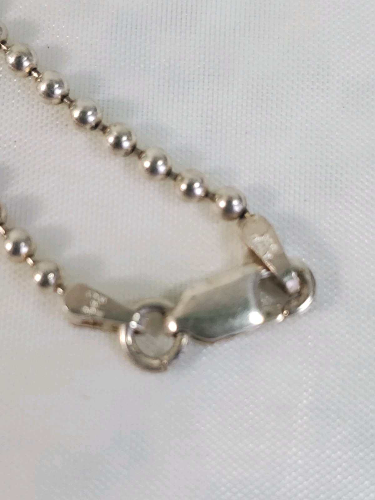 Sterling Bead Chain 30″ long 12.0 grams Lobster clasp