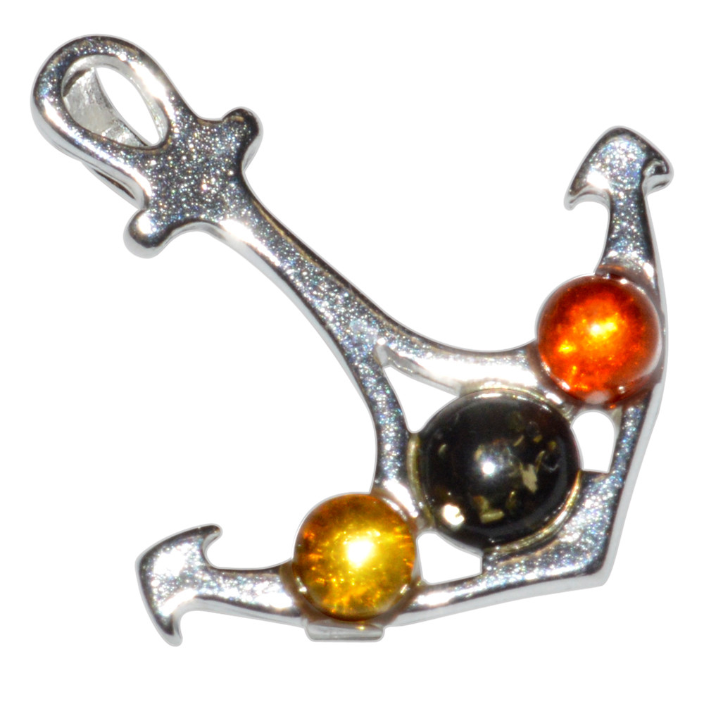 0.90g Authentic Baltic Amber 925 Sterling Silver Pendant Jewelry N-A669A