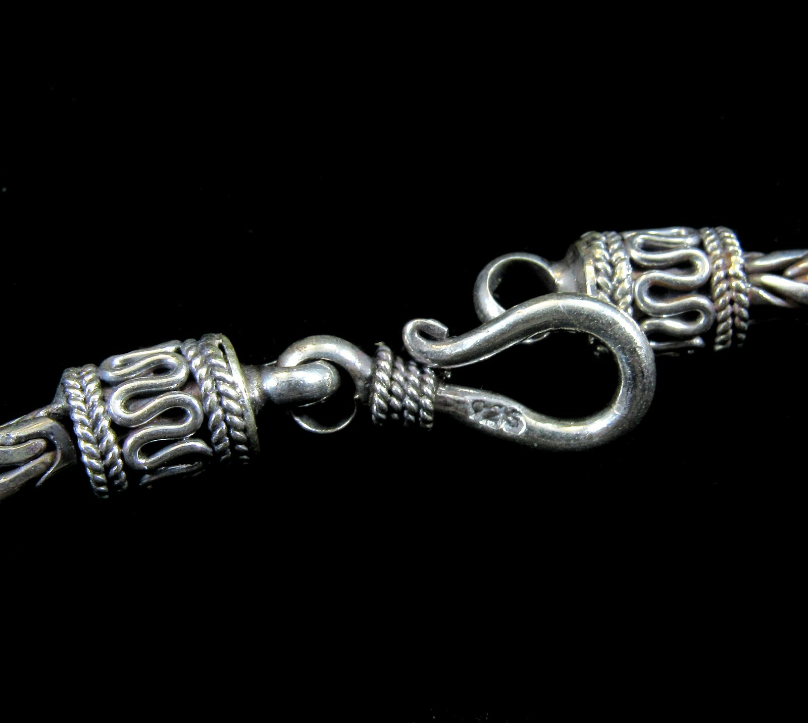 3MM Handmade Solid 925 Sterling Silver Balinese BYZANTINE Chain Necklace Bali