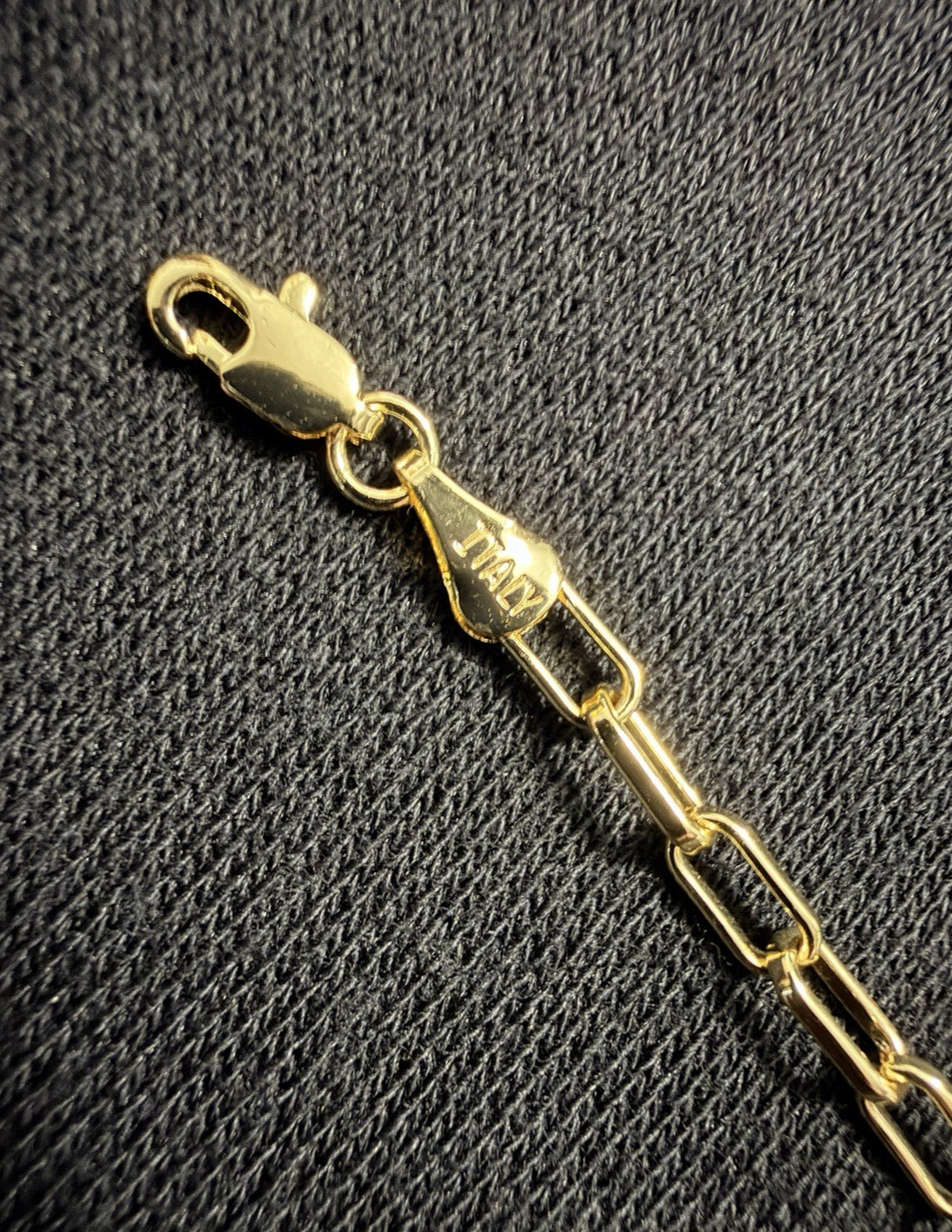 18K Gold Filled 19.5″ 3.5mm 9g Rolo Paperclip Link Chain (Stamped) New