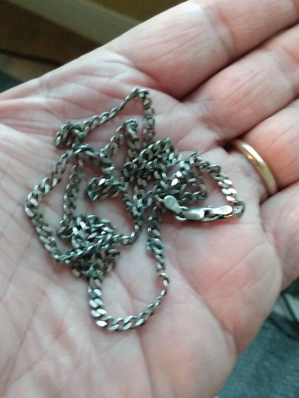 Italian Solid Sterling Silver 24 Inch Link Chain Necklace 925 Silver 10.7 Grams