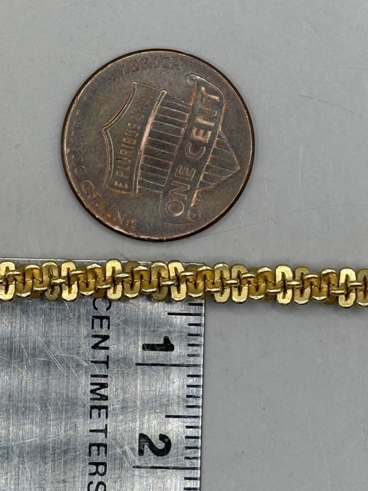 VTG 18k 750 Yellow Gold Margarita Chain Necklace Large Clasp 17” Italy Estate
