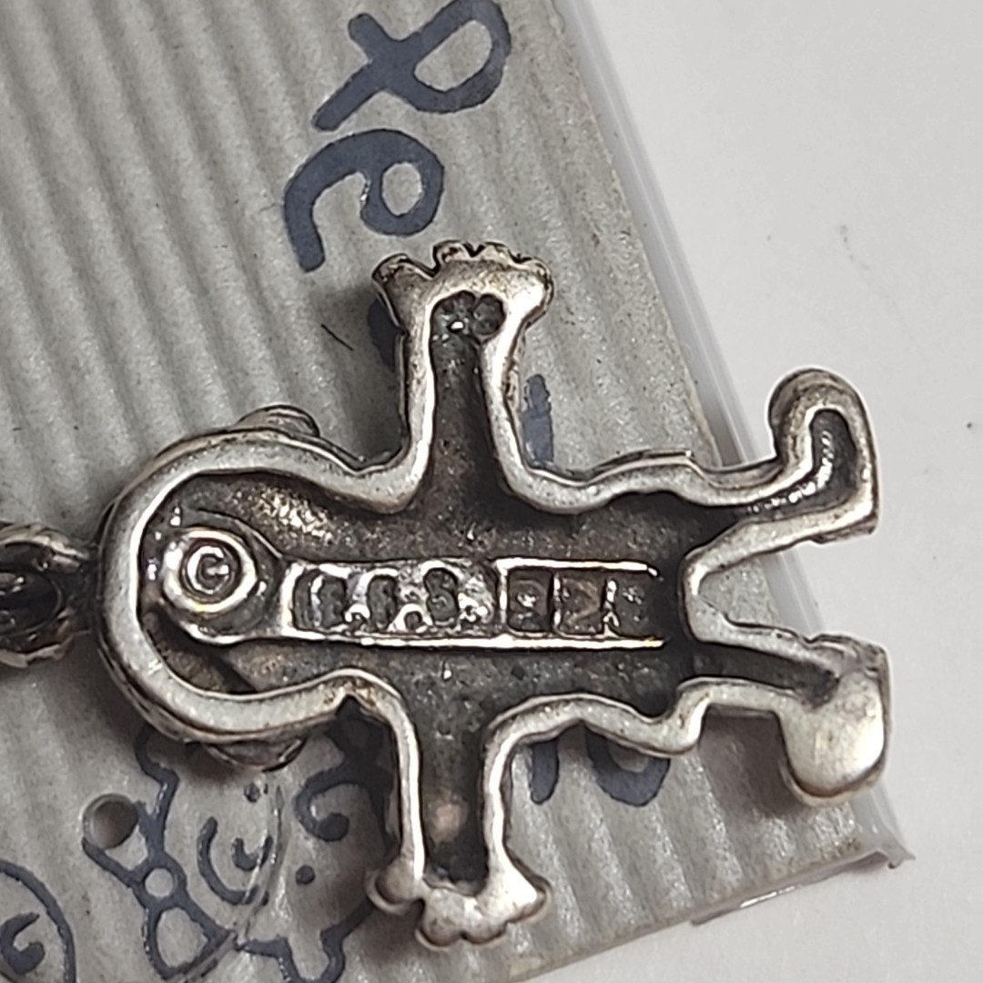 Sterling Silver 925 Pendant Charm Little People Boy NOS Vintage New on Card