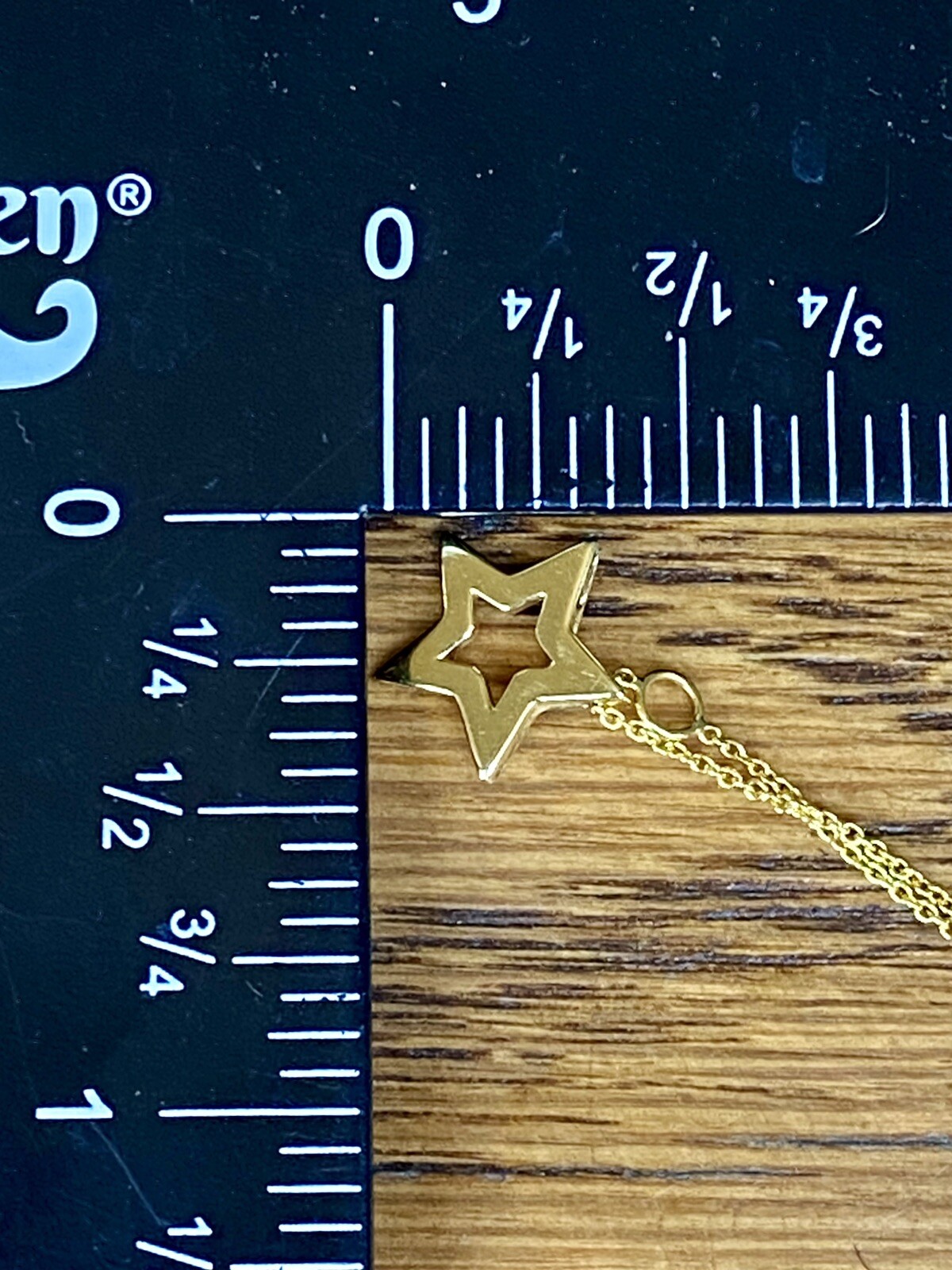 ROBERTO COIN 18k Yellow Gold Charm Star Necklace 18” 2.4g