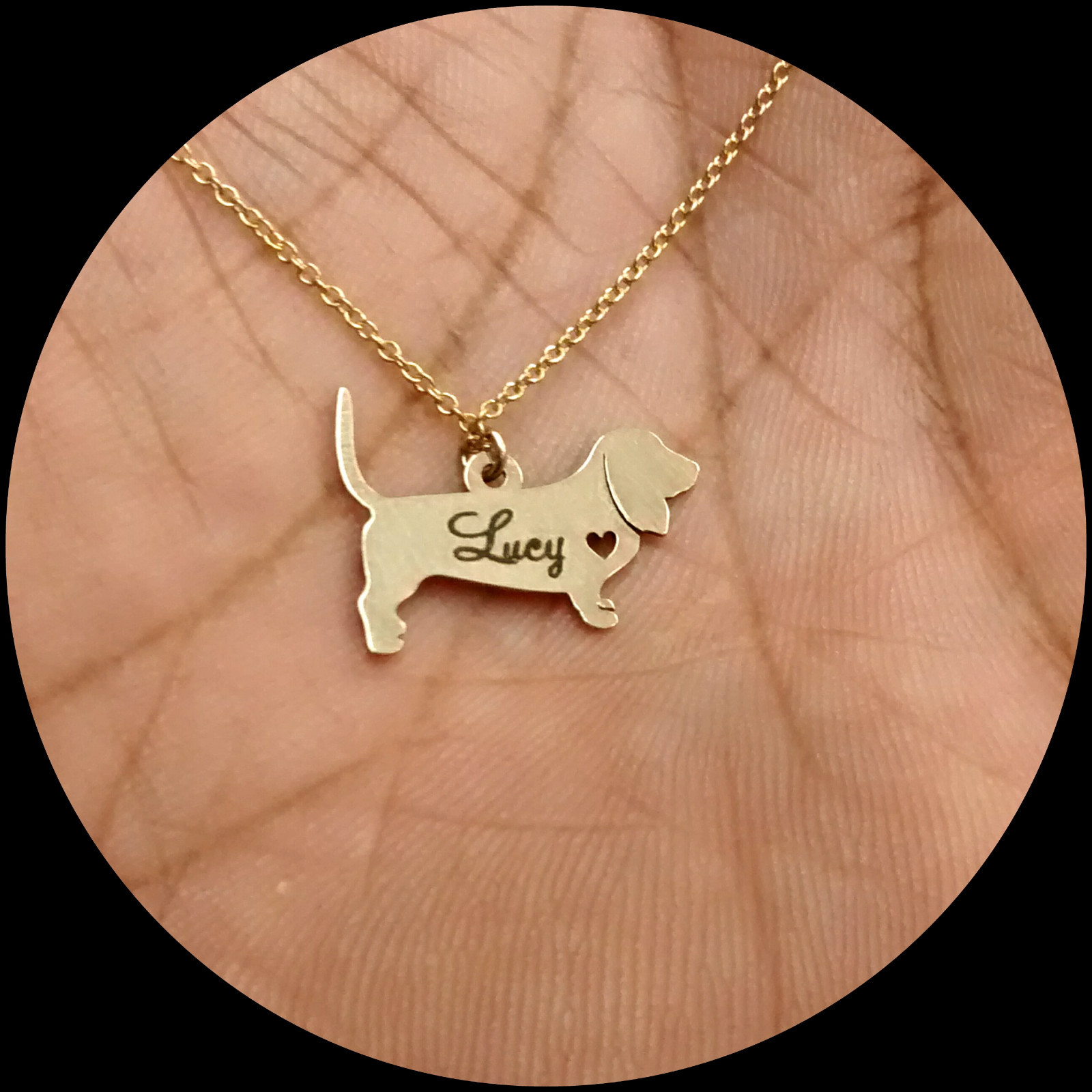German Shepherd Necklace – Sterling Silver Jewelry – Gold – Rose Gold – 1