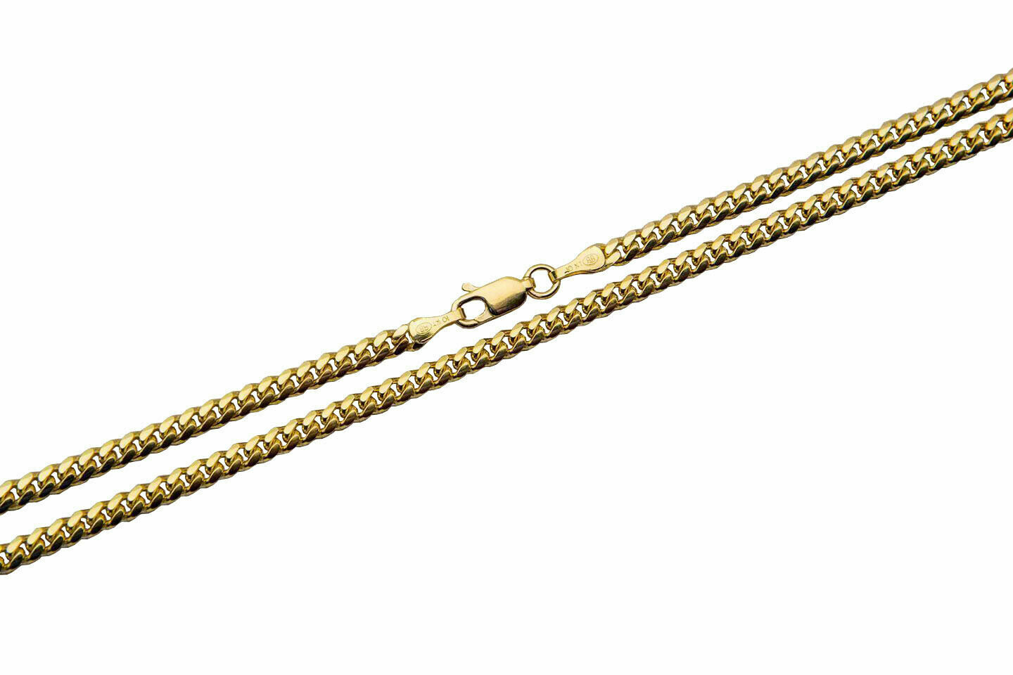 10k Yellow Gold Solid 2mm-6mm Miami Cuban Link Chain Necklace Bracelet 7″-30″
