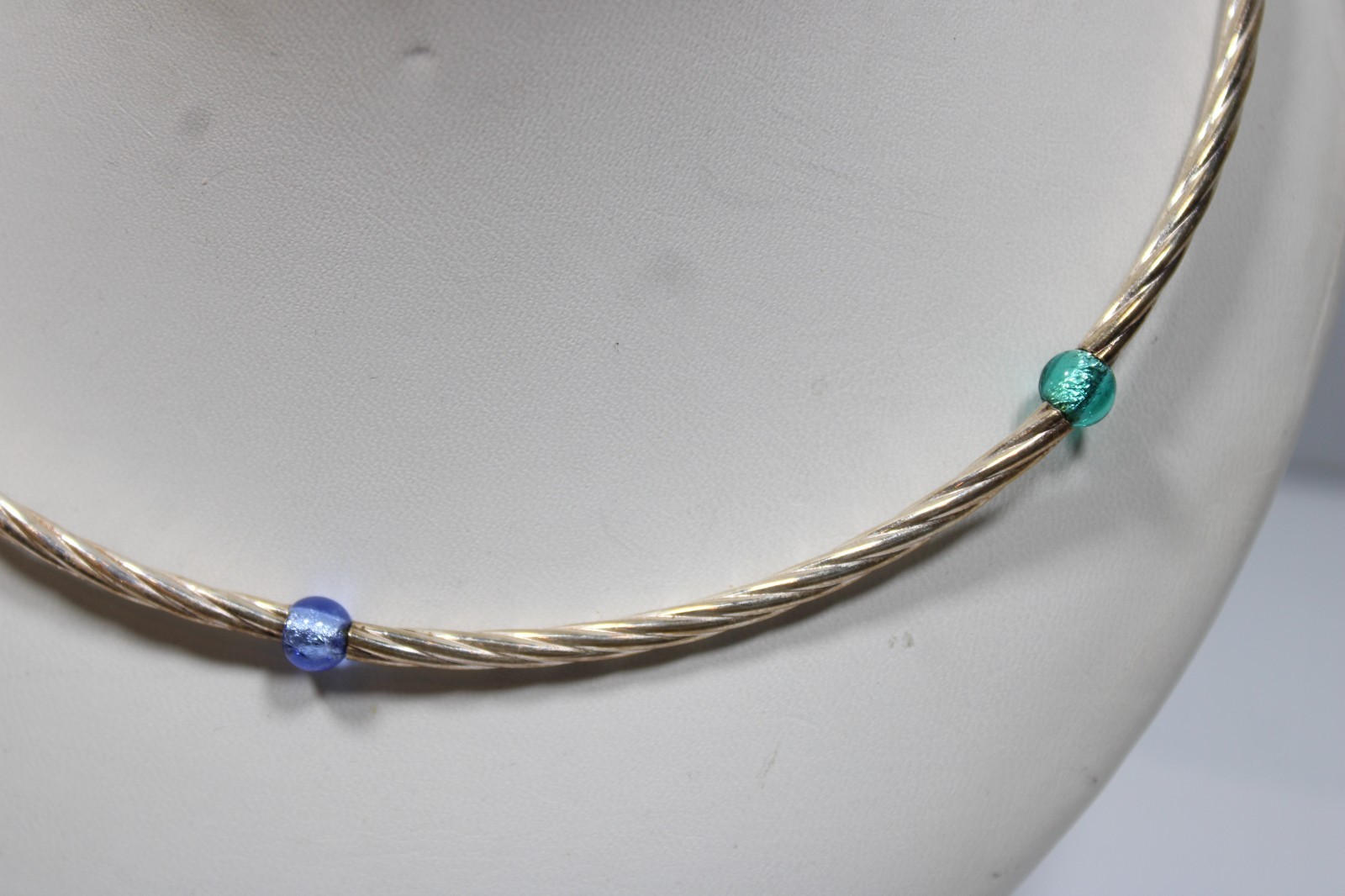 VTG ITAOR Italy 925 Ball Tube Bead Chain Necklace Sterling Silver 15-17″ #367