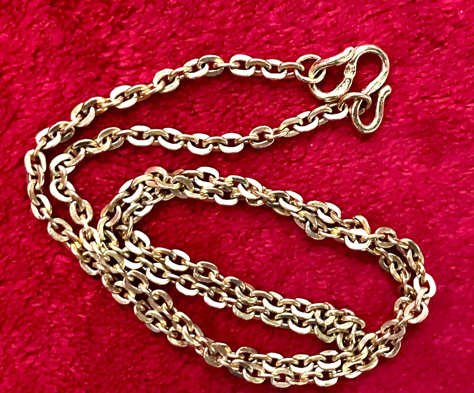 24K .999 SOLID YELLOW GOLD CHAIN NECKLACE 18″ 17.3gr ** USA Seller ** MG
