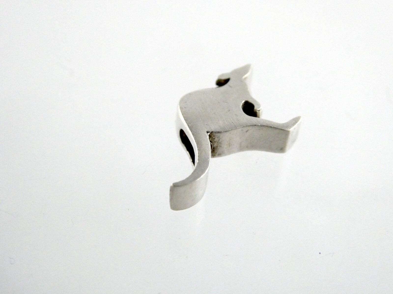 Designer Australia Sterling Silver Jumping Kangaroo Slide Pendant 925 2g 3/8 In