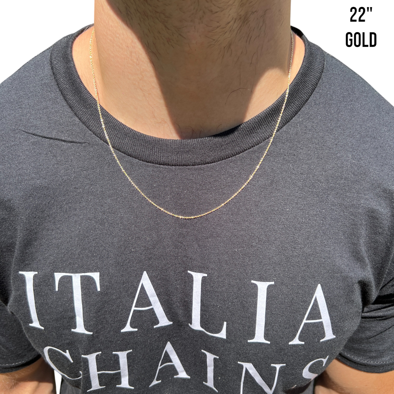 1mm Cable Link Chain – Real Solid 925 Sterling Silver Or 14k Gold/Rose Vermeil