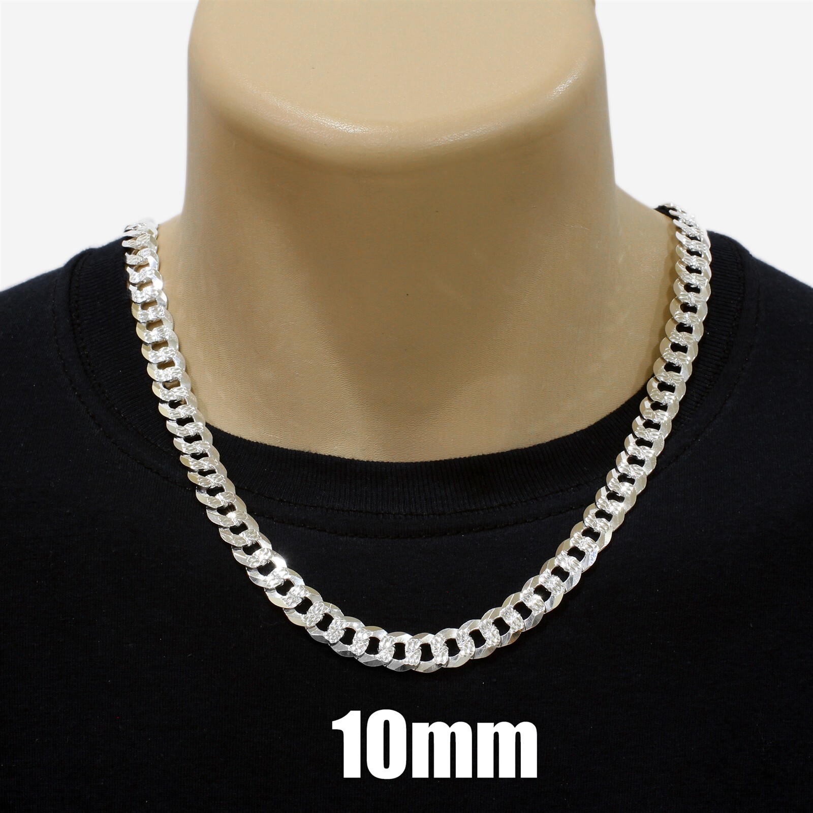 Guaranteed 925 Sterling Silver Miami Cuban Chain Necklace Men’s Jewelry