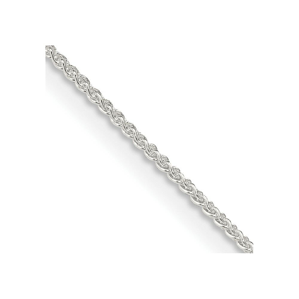 Sterling Silver Round Spiga Chain 16″, 18″, 20″, 22″, 24″, 26″, 28″, 36″ Lengths