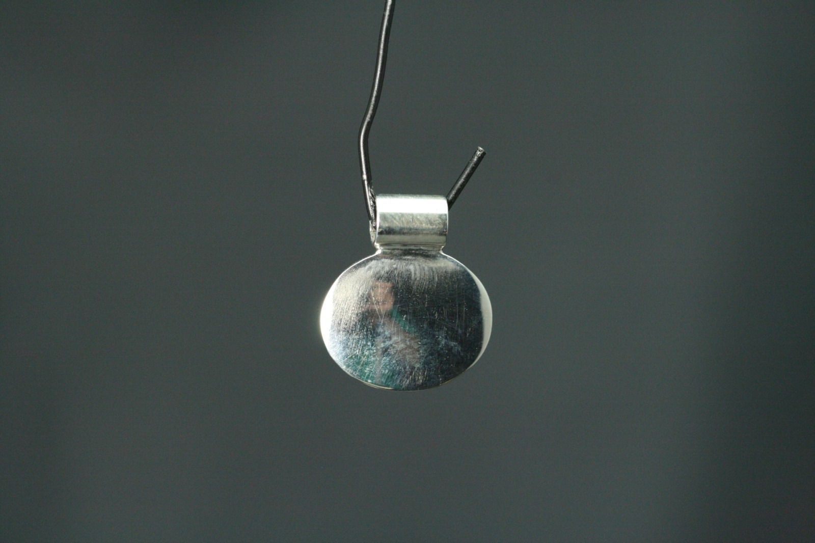 Great value A 925 Sterling Silver Oval Engrave-able Slider Pendant (PEN1984)