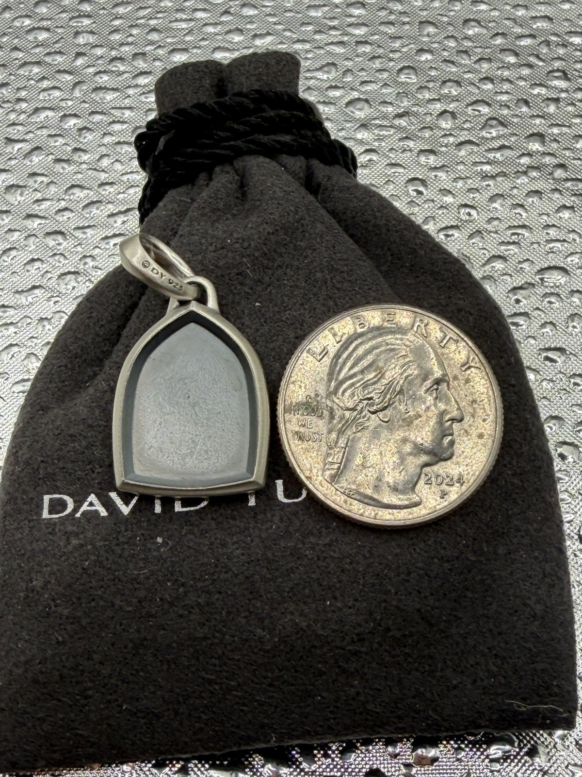 David Yurman Sterling Silver St. Anthony Pendant Amulet