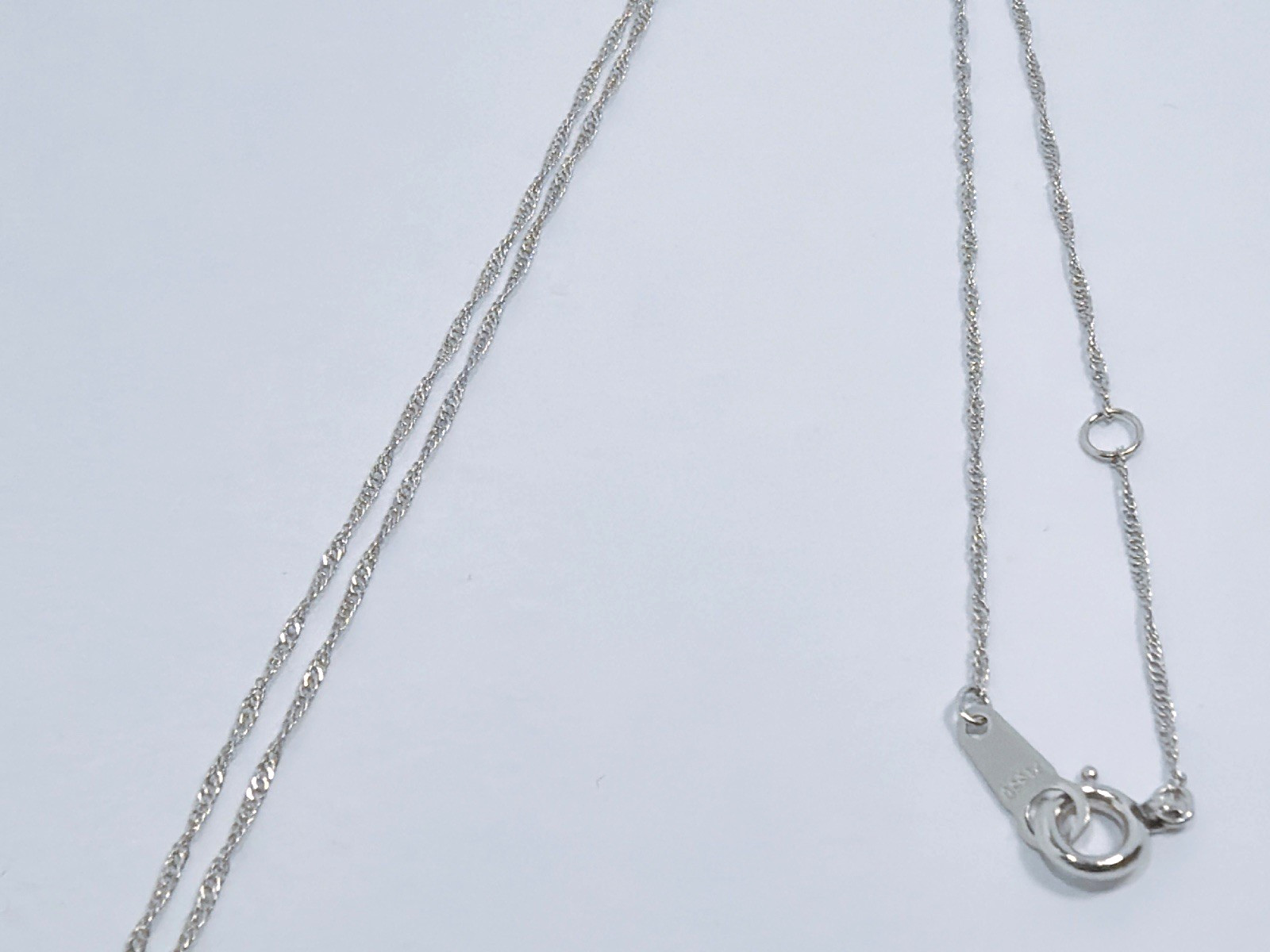Necklace Pendant Diamond 0.1ct Platinum Pt1000 Pt850 Authentic 0135