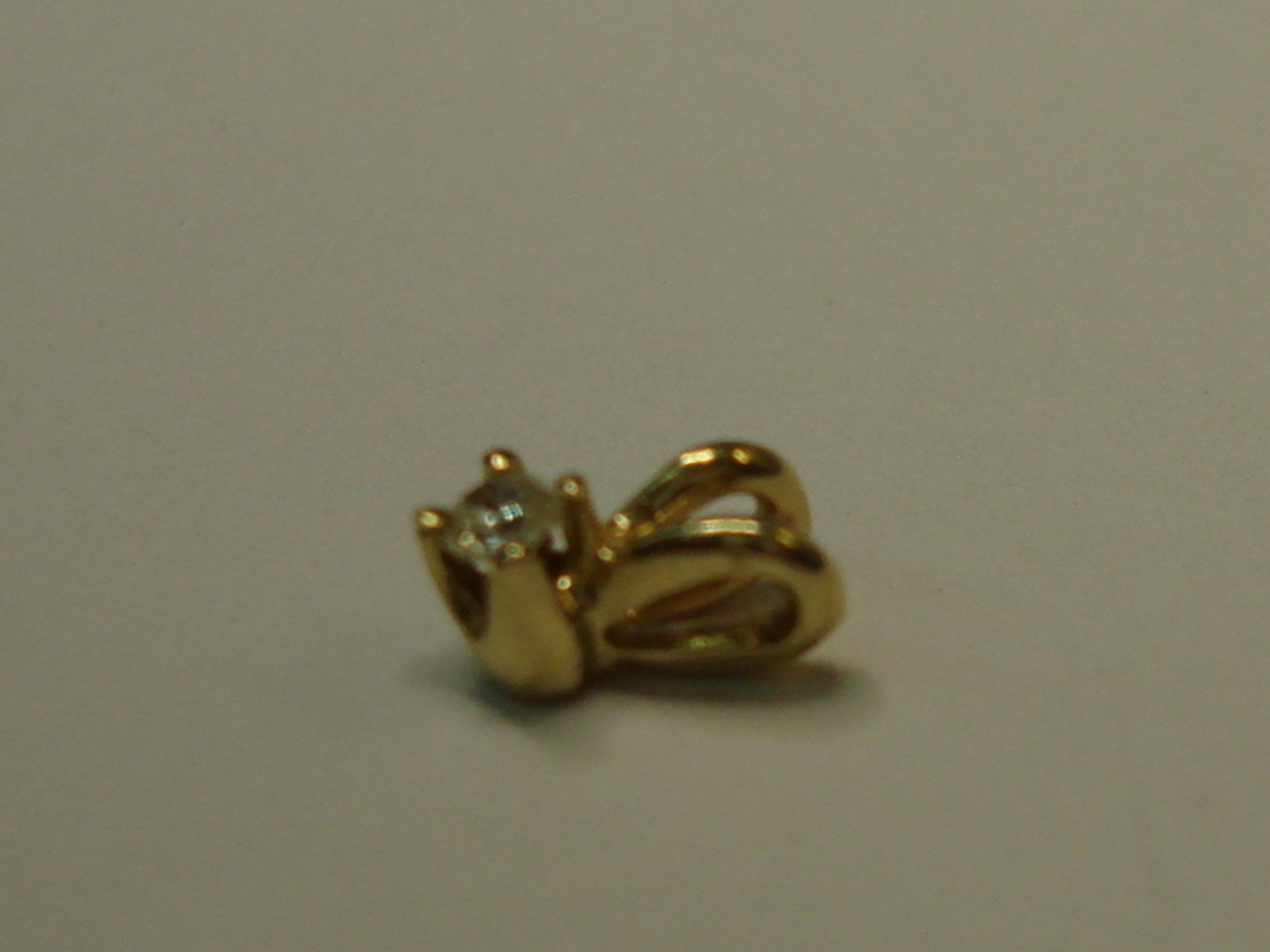 14K SOLID GOLD APPROX. 2 PTW BRILLIANT DIAMOND SOLITAIR PENDANT!