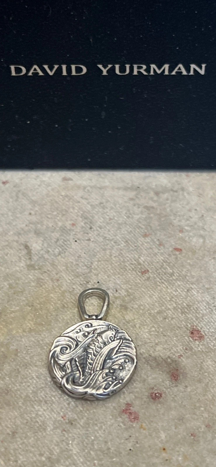 David Yurman Sterling Silver Dragon Amulet b