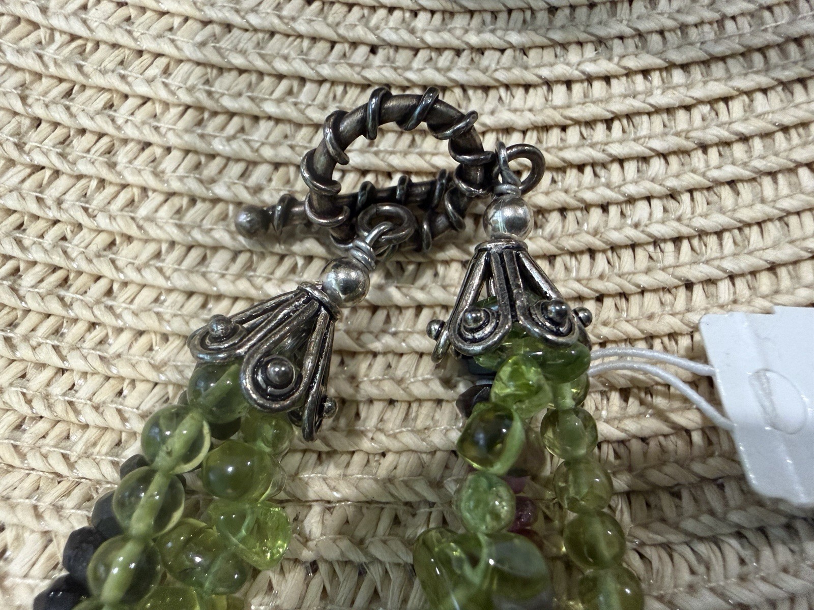Amy Kahn Russell SS Peridot & Watermelon Tourmaline Multi-Strand Necklace