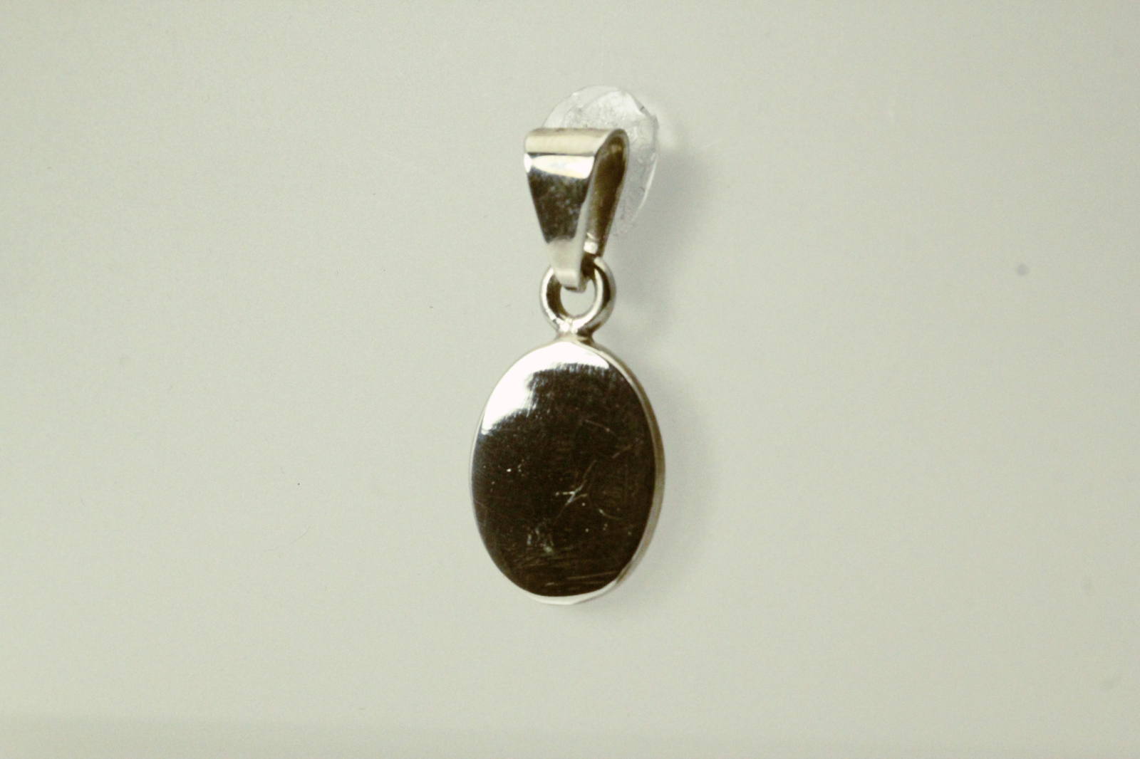 925 Sterling Silver Engravable Oval Pendant 4.6 Grams (PEN4546)