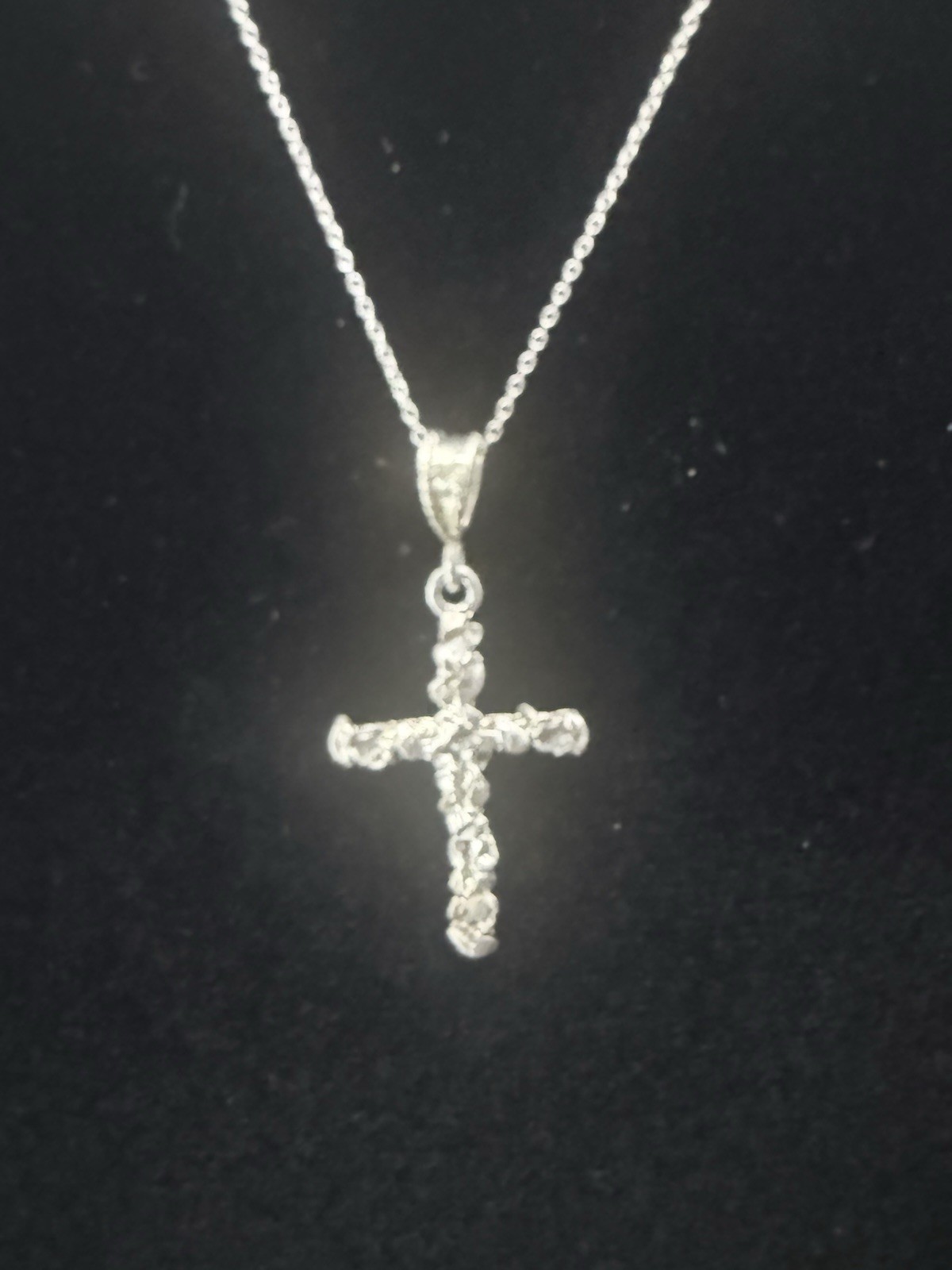 925 Sterling Silver Cross And Chain