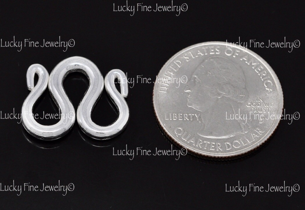 999 FINE silver Handmade M clasp Lock