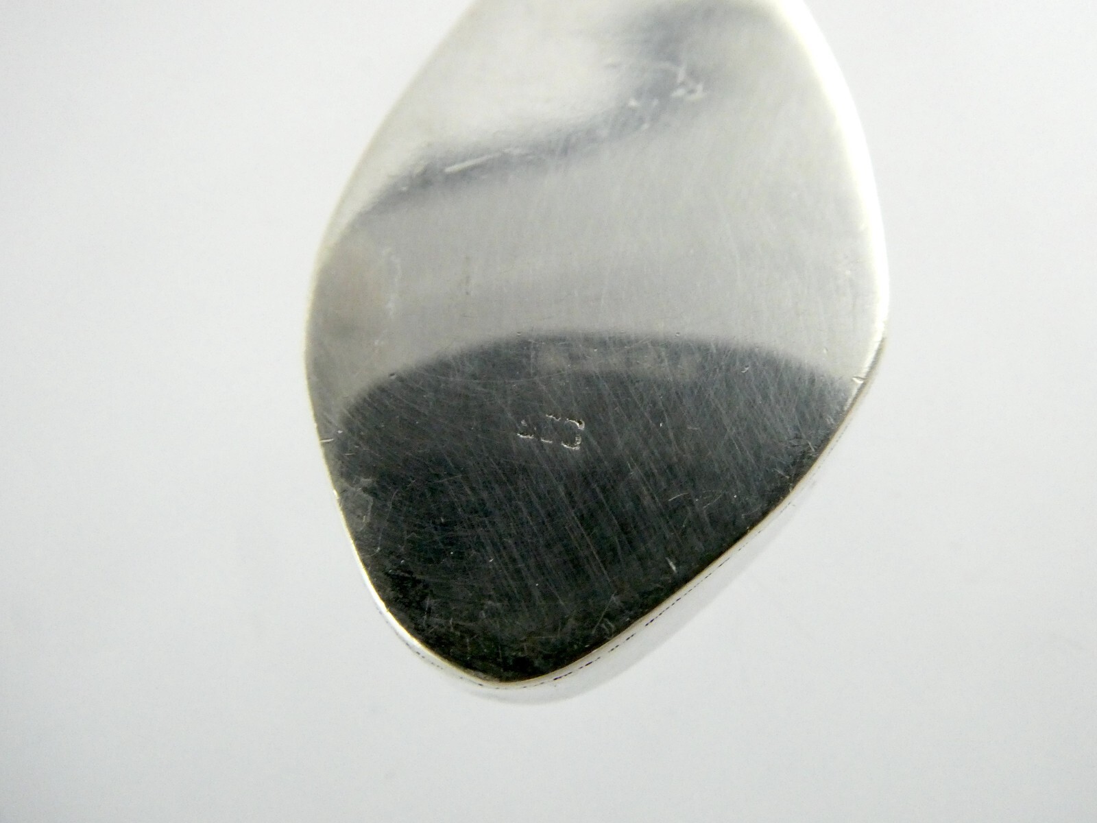Sterling Silver Double Larimar Cabochon Freeform Cut Pendant 925 11.6g 1 5/8 In