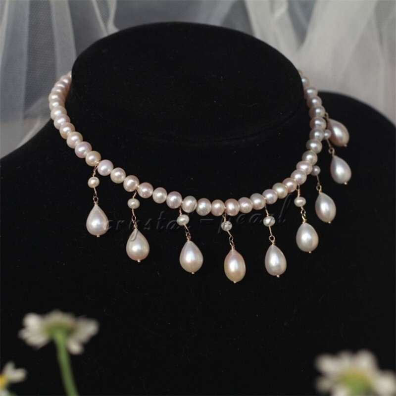 Stunning 18″ AAA+ south sea NATURAL white PEARL NECKLACE 14K