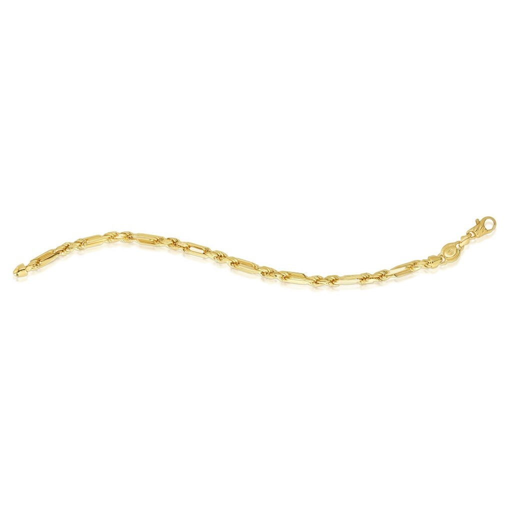 14k Yellow Gold 26″ 3MM Solid Milano FIGAROPE Link Chain/Necklace 21 Grams