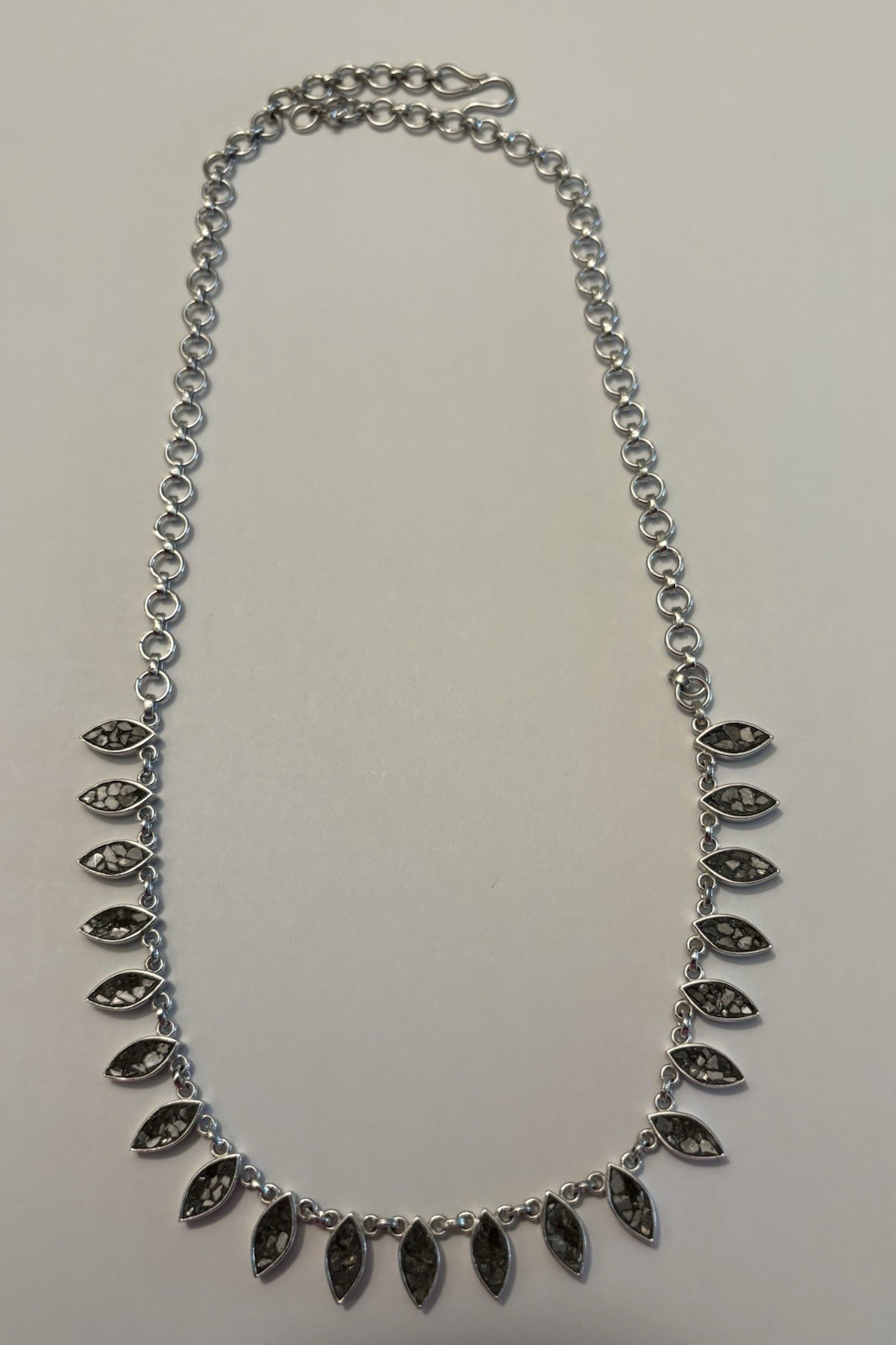 Shana Gulati Black Diamond Marquise Nayika Sterling Silver Necklace