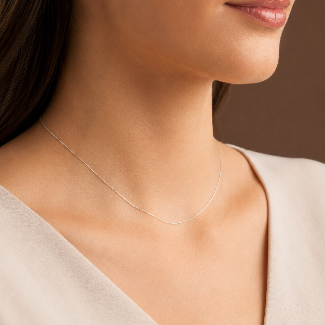 925 Sterling Silver Italian Snake Chain Necklace – 0.7mm