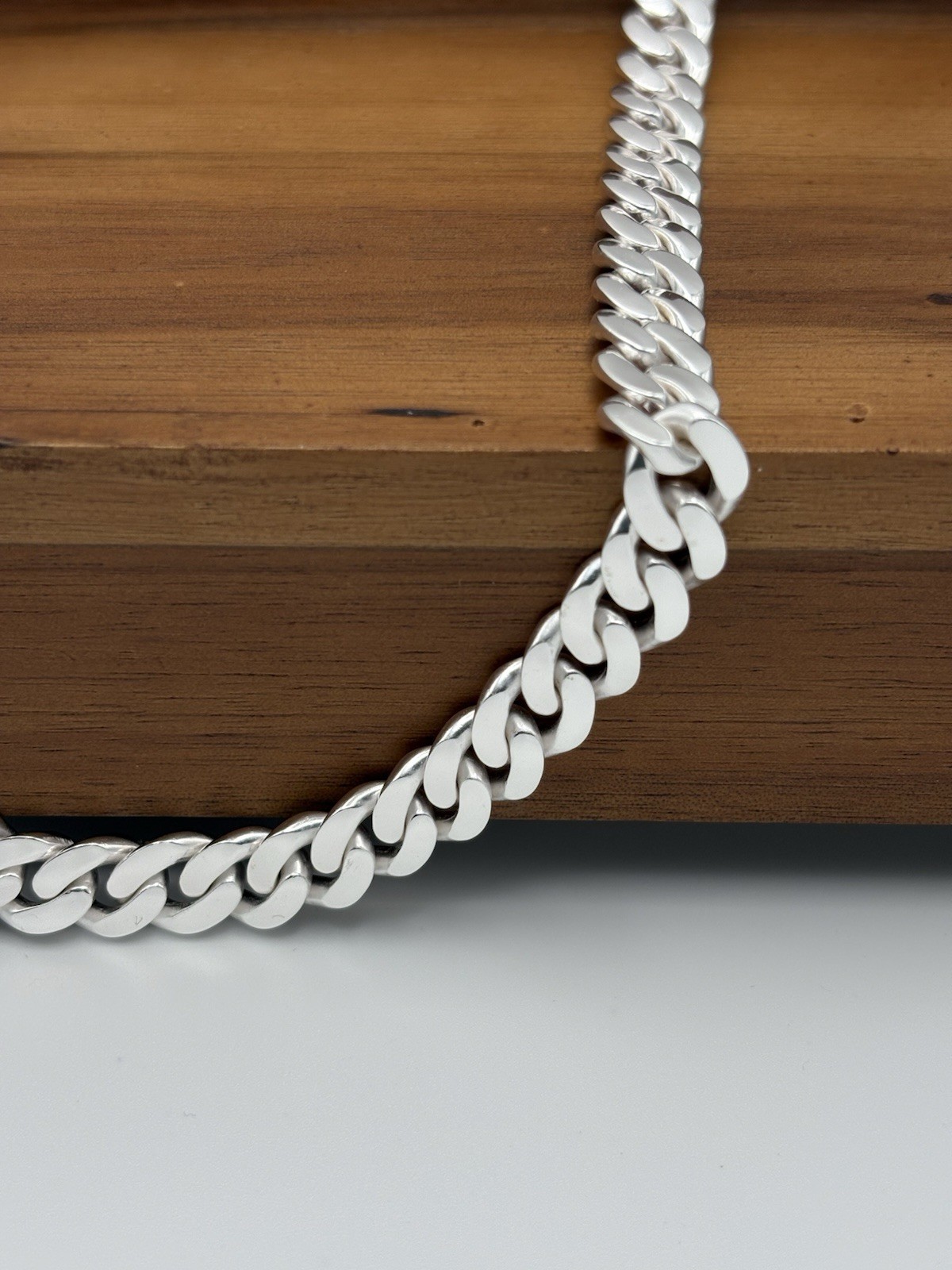28 INCH 10MM .999 SOLID FINE SILVER CUBAN INFINITY LINK CHAIN NECKLACE 137.6G