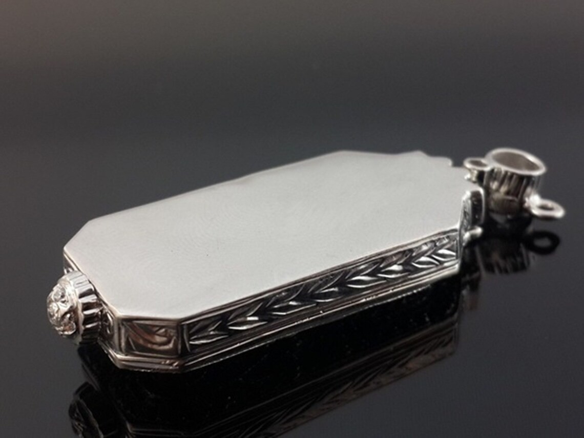925 Silver 3.50CT Marquise Cut Lab Created Diamond Art Deco Vintage Pendant Gift