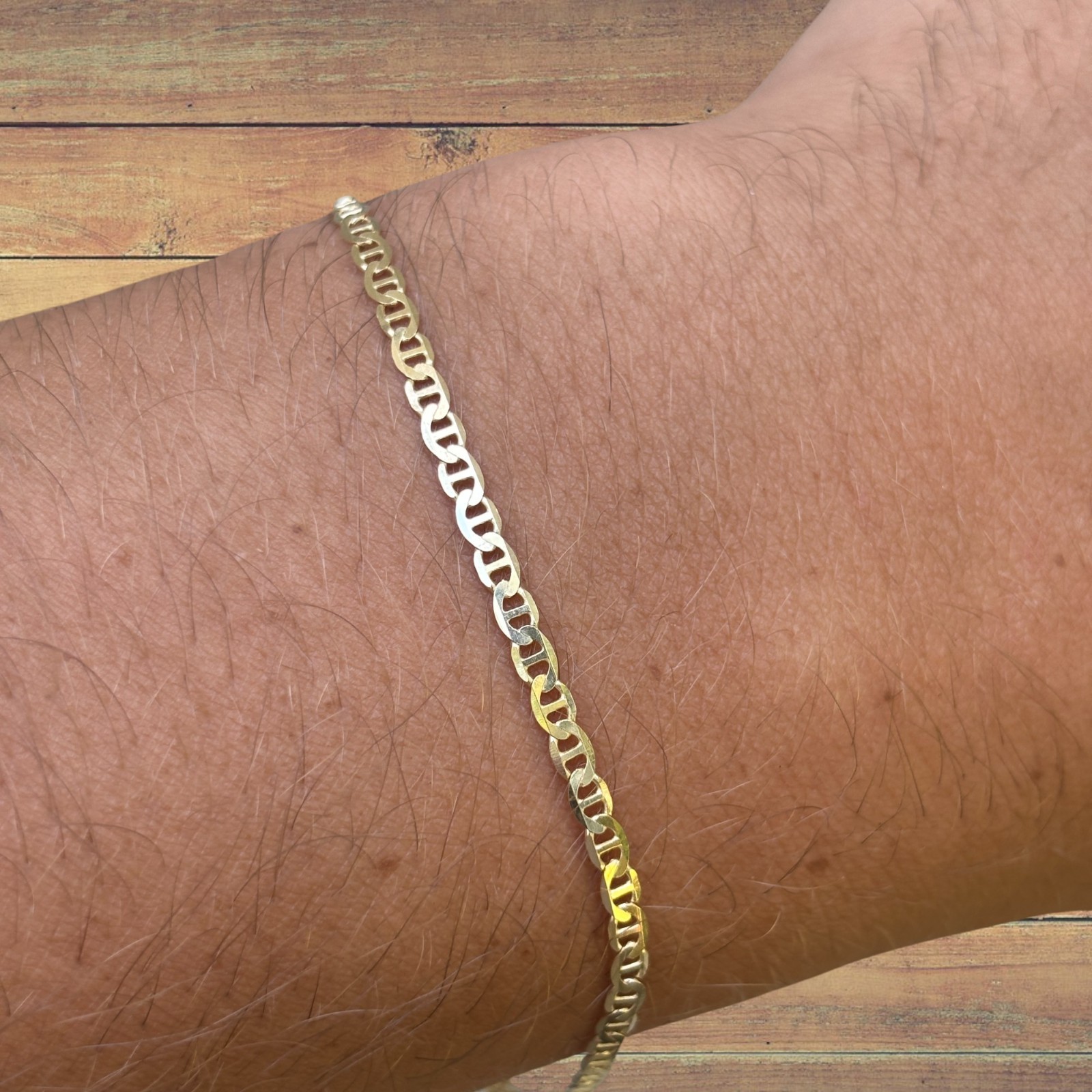 2.5mm Mariner Bracelet – Real Solid 925 Sterling Silver Or 14k Gold Vermeil